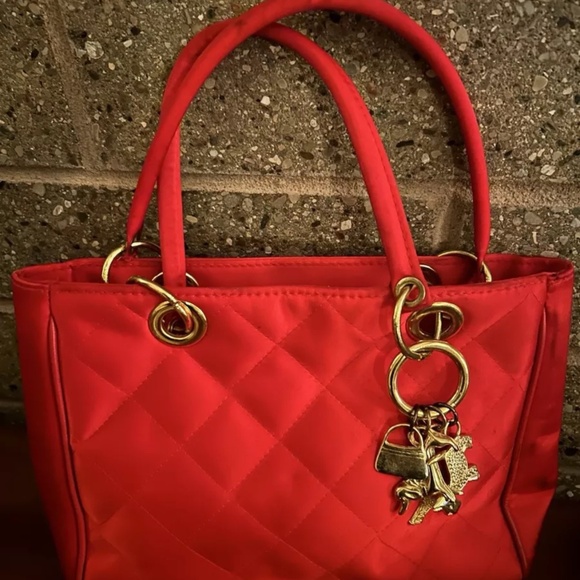 Vintage Handbag 2007 New Never Used Red Unbranded - Picture 1 of 5